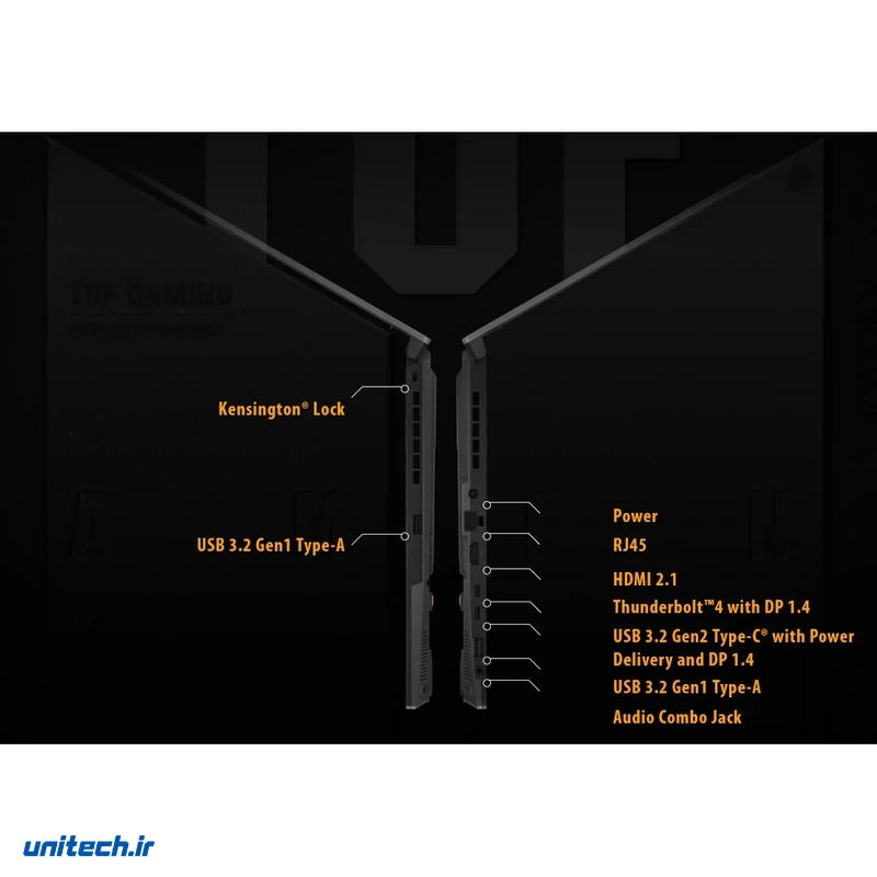 لپ تاپ 15.6 اینچی ایسوس مدل TUF Gaming F15 FX507VVWS74i7 13620H32GB DDR51TB SSDRTX4060FHD7